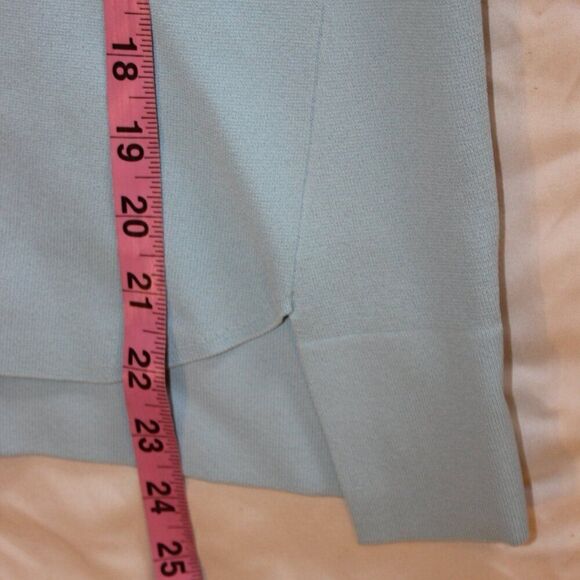 STELLA MCCARTNEY Light Blue  sweater Top with asymmetrical hem Women size 38 ( s - Picture 14 of 14
